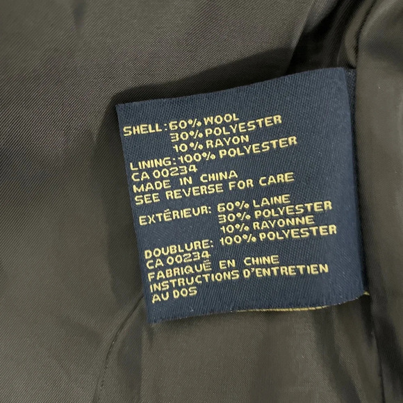 London Fog Women’s Coat Wool Blend Black Size XS Lined Pockets Cozy Classic - Picture 11 of 13